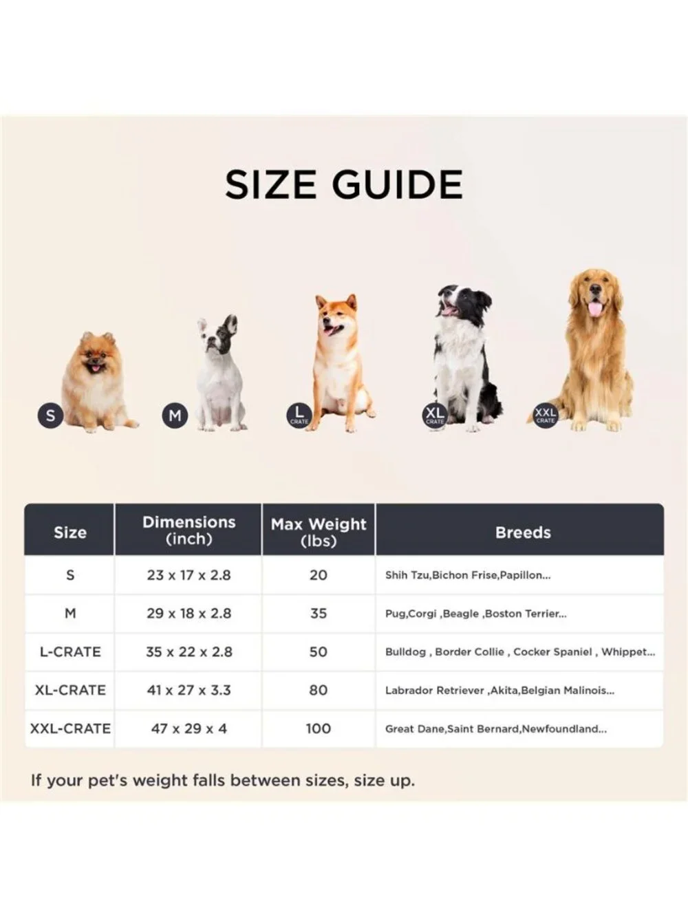 Orthopedic Dog Bed for Large Dogs Washable Pet Beds for CRATE(35